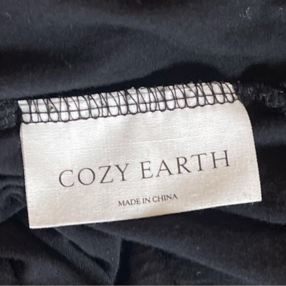 Cozy Earth Women's Bamboo Stretch-Knit Pajama Pant Black Size Small - Picture 9 of 13
